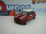  Mini Cooper S Red White 1:43 Bburago 